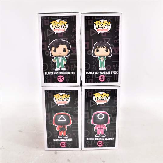 Lot of 4 Squid Game Funko Pops #1222, 1224, 1226, 1230 image number 3