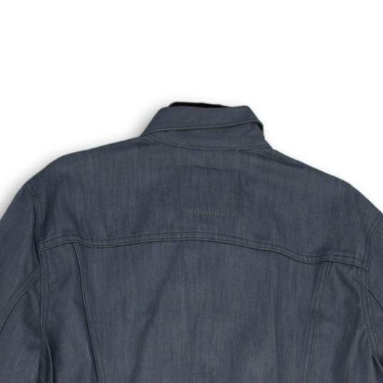 Levi Strauss & Co. Womens Blue Denim Long Sleeve Button-Front Jacket Size L image number 4