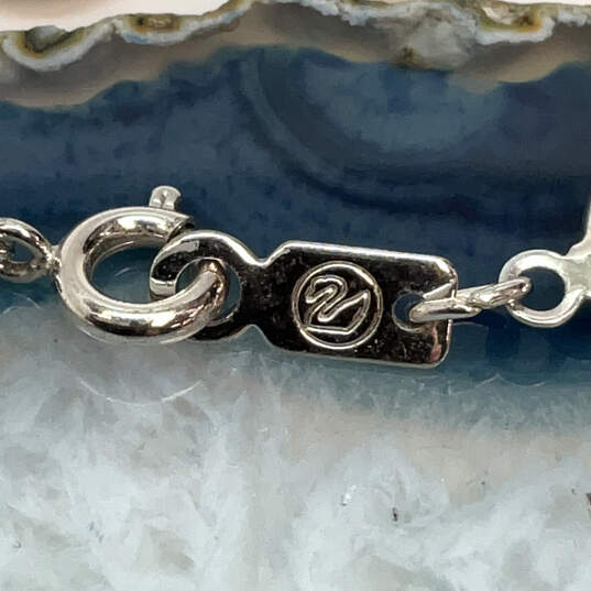 Designer Swarovski Silver-Tone Clear Crystal Cut Stone Link Chain Bracelet image number 4