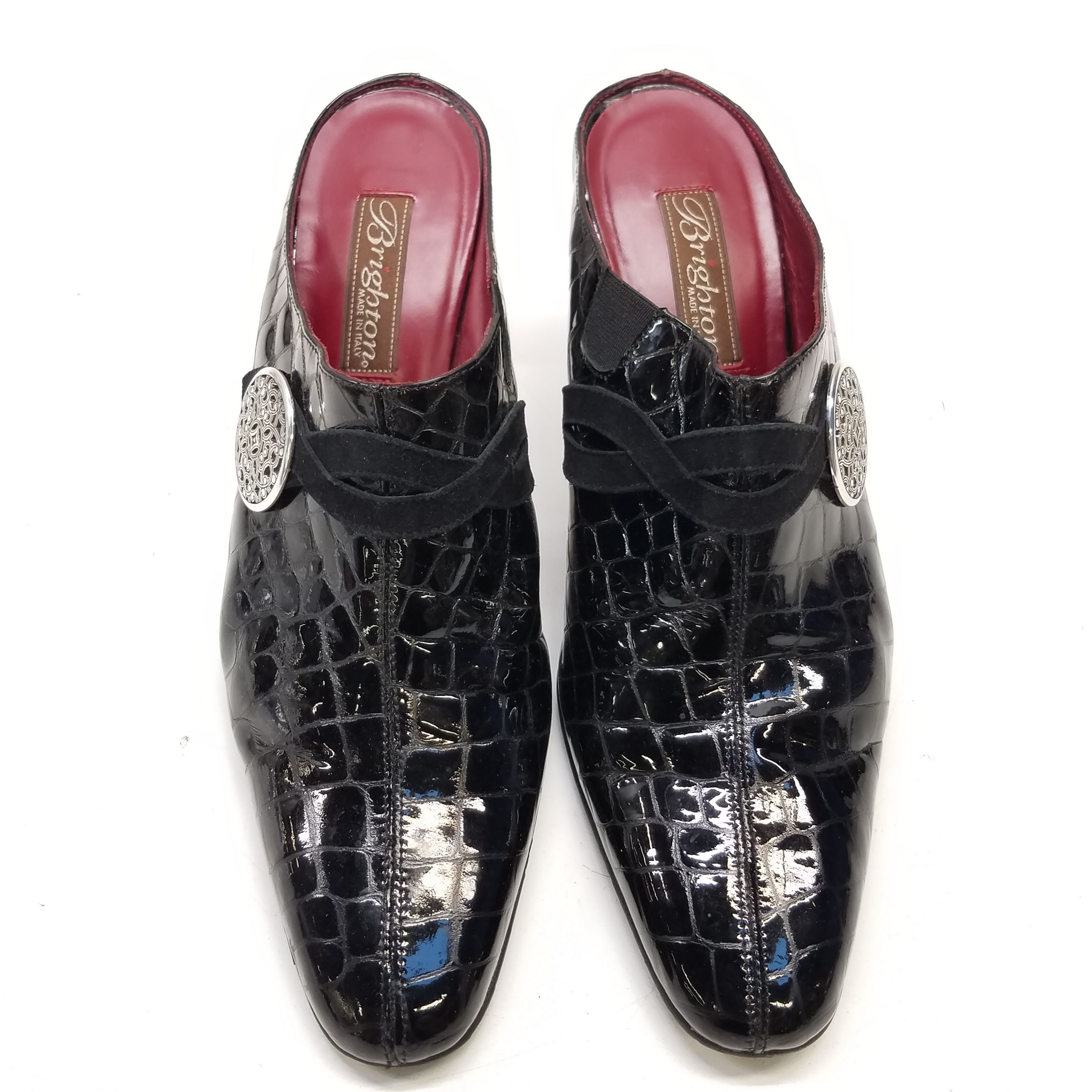 Brighton - Fall Footwear Edit - Brighton Fresco Closed Dress Shoes: Size:  6.5, Width:N Black-Caramel