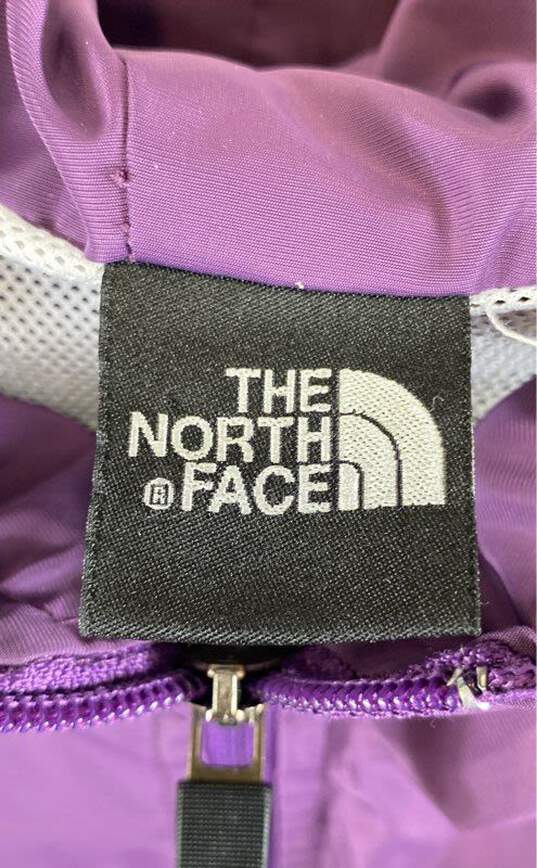 The North Face Womens Purple Long Sleeve Full-Zip Windbreaker Jacket Sz X-Large image number 3