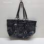 Coach Black Shoulder Zippered Tote Bag image number 1