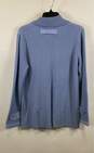 Bloomingdales Womens Blue Long Sleeve Collared Pockets Cardigan Sweater Size XL image number 2