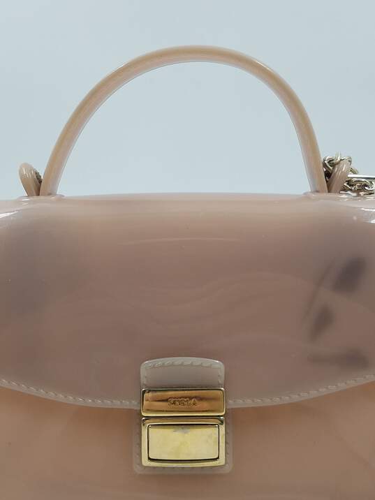 Authentic Furla Candy Pink Rubber Mini Bag image number 6