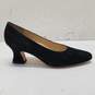 Classique Entier Black Suede Pump Heels Shoes Size 6.5 B image number 1