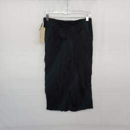 Artelier Nicole Miller Black & Dark Green Silk Lined Pencil Skirt WM Size 6 NWT alternative image