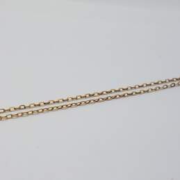 14k Gold Melee Diamond Cross Pendant Necklace 1.9g alternative image