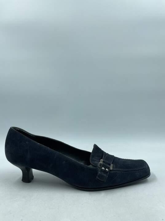 Authentic Stuart Weitzman Navy Loafers W 8M image number 1