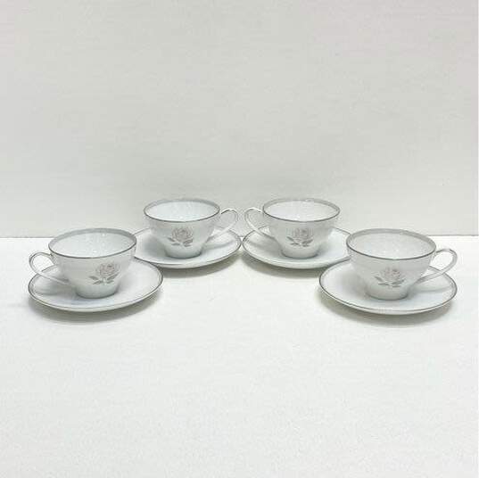Noritake Horizon Porcelain Tea Cups and Saucers Fine China 8 Pc. Set image number 1