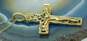 14K Yellow Gold Filigree Crucifix Pendant Necklace 3.0g image number 4