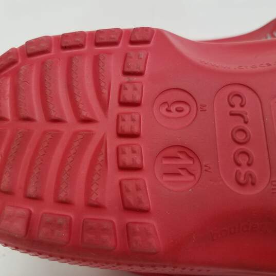 Crocs Red Size M9 W11 image number 6