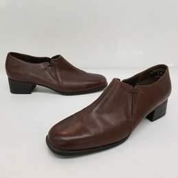 Munro "Revere" Chocolate Brown Leather Slip-On Pump #M281421 Women's US Size 8