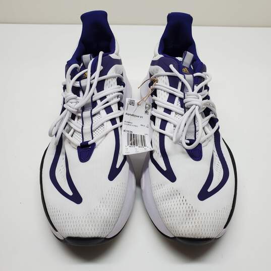 Adidas Washington Alpha Boost VI Running Shoe Blue/Purple/White Men's Sized 11.5 image number 1