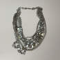 Designer Stella & Dot Silver-Tone Rhinestone Statement Necklace With Box image number 3