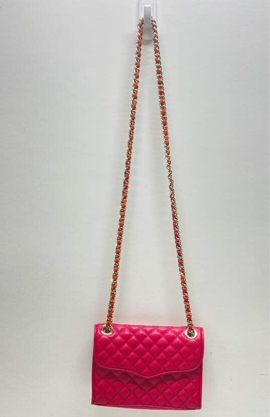 Rebecca Minkoff Quilted Crossbody Bag Pink image number 2