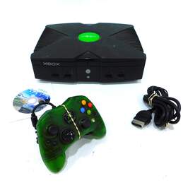 Microsoft Xbox w/ Game Halo Combat Evolved No Power Cord