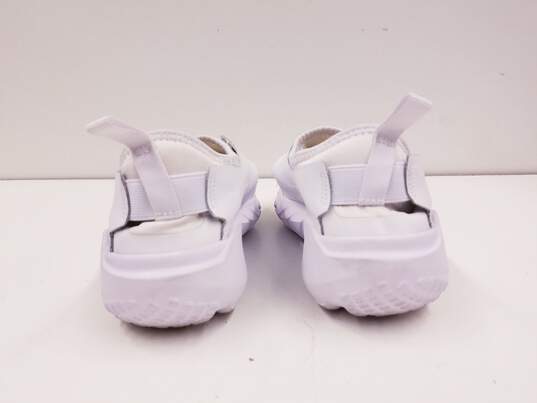 Nike Flex Runner 2 (GS) Athletic Shoes Triple White DJ6038-100 Size 6.5Y Women's Size 8 image number 5