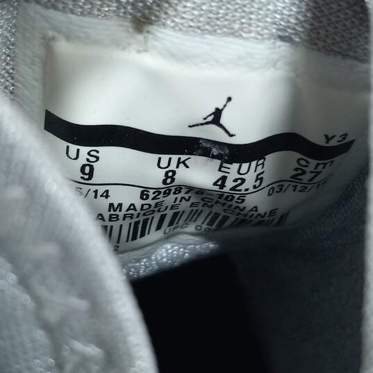 Jordan Men's 629876-105 Melo M10 White/Gray Shoes Size 9 image number 6