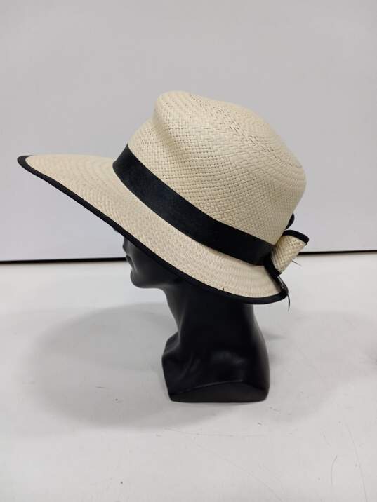 Barranco Women's Panama Hat W/ Bow Sz S image number 2