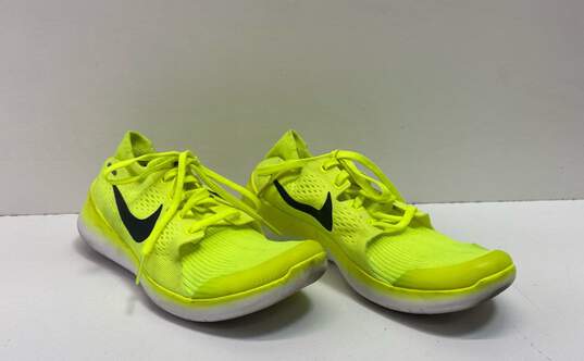 Nike Knit Running Shoes Neon Yellow 7 image number 3