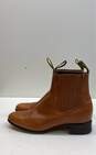 Diegos Leather Almond Toe Boots Tan 9.5 image number 1