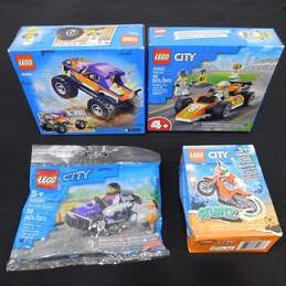 LEGO 30589 Go-Kart Racer, 60322 Race Car, 60251 Monster Truck, 60332 Stunt Bike