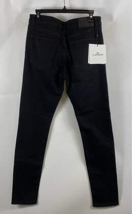 NWT J.Lindeberg Mens Black Pockets Dark Wash Slim-Fit Skinny Jeans Size 32 alternative image