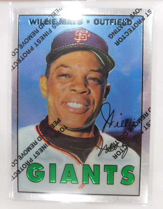 1996 Willie Mays Topps Reprint Cards San Francisco Giants image number 4