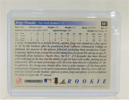 1997 Jorge Posada Score Rookie NY Yankees image number 3