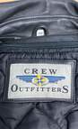 Crew Outfitters Black Leather Jacket - Size Medium image number 2