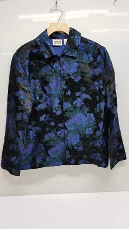 Chico's Silk Floral Jacket - Large