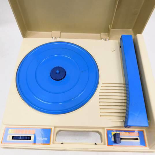 Vintage Fisher Price Record Player Turntable Blue image number 3