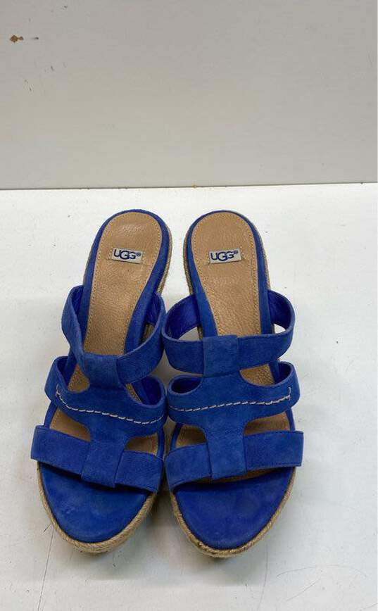 UGG Women's Blue Suede Espadrilles Shoes Size 7 image number 5