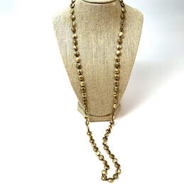 Designer Lucky Brand Gold-Tone Lobster Clasp Fashionable Chain Necklace