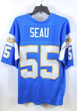 Mitchell & Ness Men Blue NFL San Diego Chargers Junior Seau #55 Jersey L alternative image