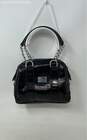 Liz Claiborne Womens Black Leather Inner Pocket Tote Handbag image number 2