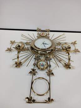 Vintage Sessions United Metal Religious Cross Wall Clock