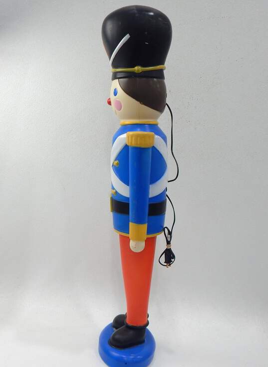 VTG Gemmy Blue Toy Soldier 40" Lighted Christmas Blow Mold Yard Decor image number 5