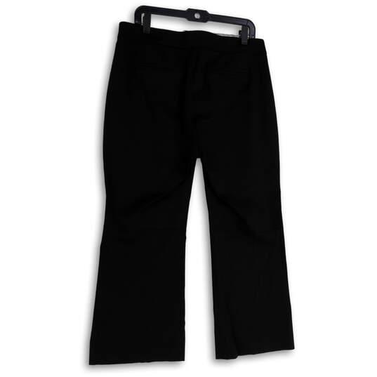 Buy the NWT Womens Black Regular Fit Flat Front Slash Pocket Dress Pant  Size 12