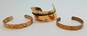 Variety Modernist & Southwestern Inspired Copper Cuff Bracelets 61.5g image number 2