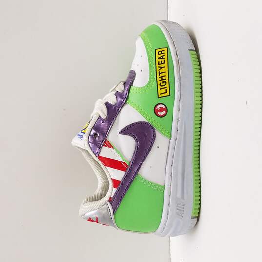 Buy the Nike Toddler's Airforce 1 Custom Toy Story Buzz Lightyear Shoes  Size  | GoodwillFinds