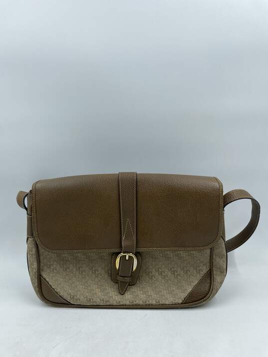 Buy the Vtg Gucci GG Camel Satchel Shoulder Bag COA | GoodwillFinds