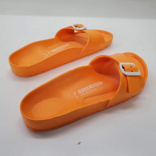 Birkenstock Madrid EVA Orange Slide Sandals Unisex Men's 6/Women's 8 image number 4