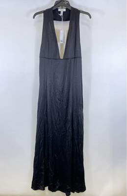 NWT COS Womens Black Sleeveless Halter Neck Long Maxi Dress Size 10