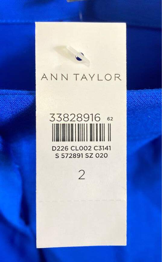 Ann Taylor Women Blue High Rise Pants Sz 2 image number 6