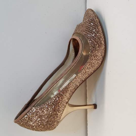 ABS Bronze Glitter Heels Size 7.5 image number 1