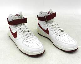 Nike Air Force 1 Hi Retro QS White Team Red Men's Shoes Size 10.5 alternative image