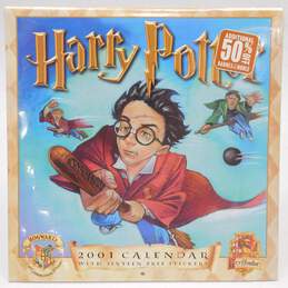 NEW Sealed Harry Potter 2001 Wall Calendar 12 Month w/ Stickers