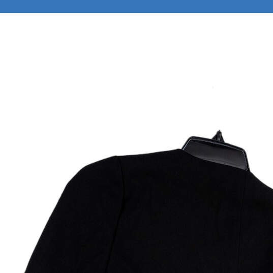 NWT Womens Black Long Sleeve Surplice Neck Tie Waist Wrap Dress Size 12 image number 4