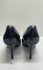 Michael Kors Black Patent Leather Peep Toe Pump Heels Shoes Size 8.5 M image number 4